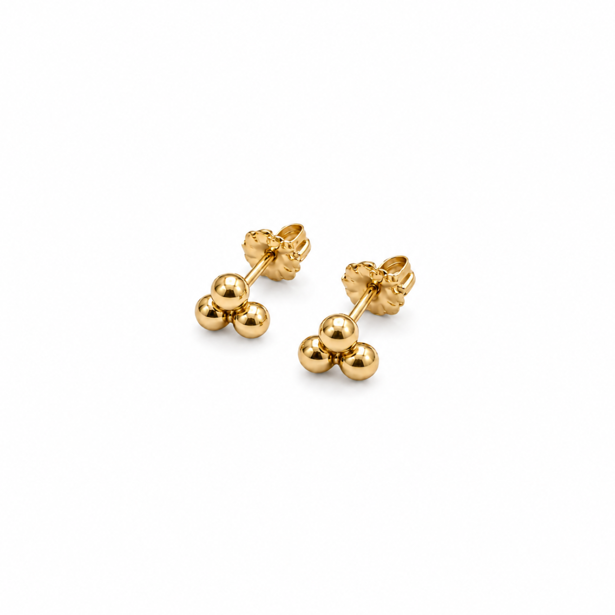 Triple Dot Stud Earring in 14k Gold-Filled erin gray