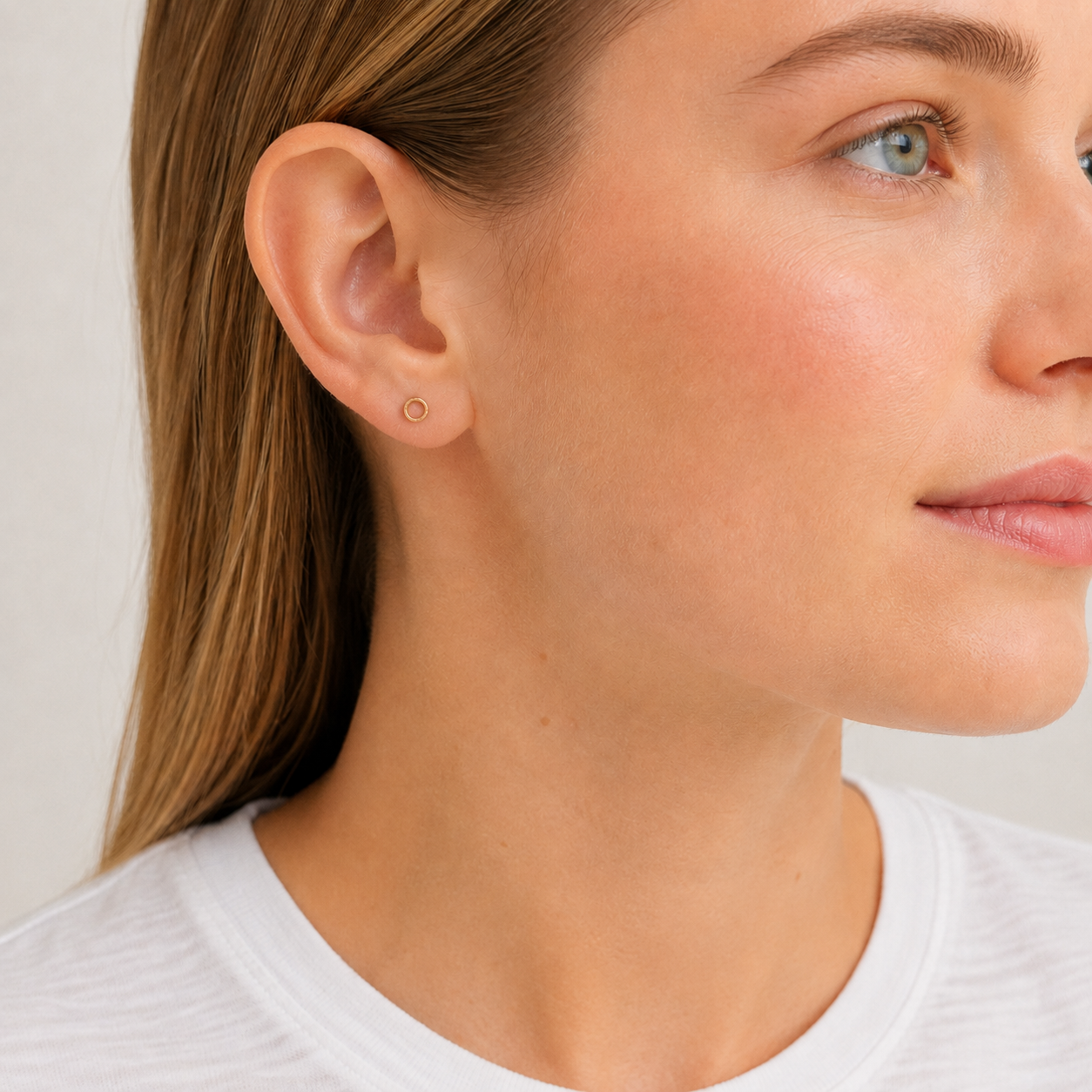 Sparkle Circle Stud Earring in 14k Gold Filled erin gray