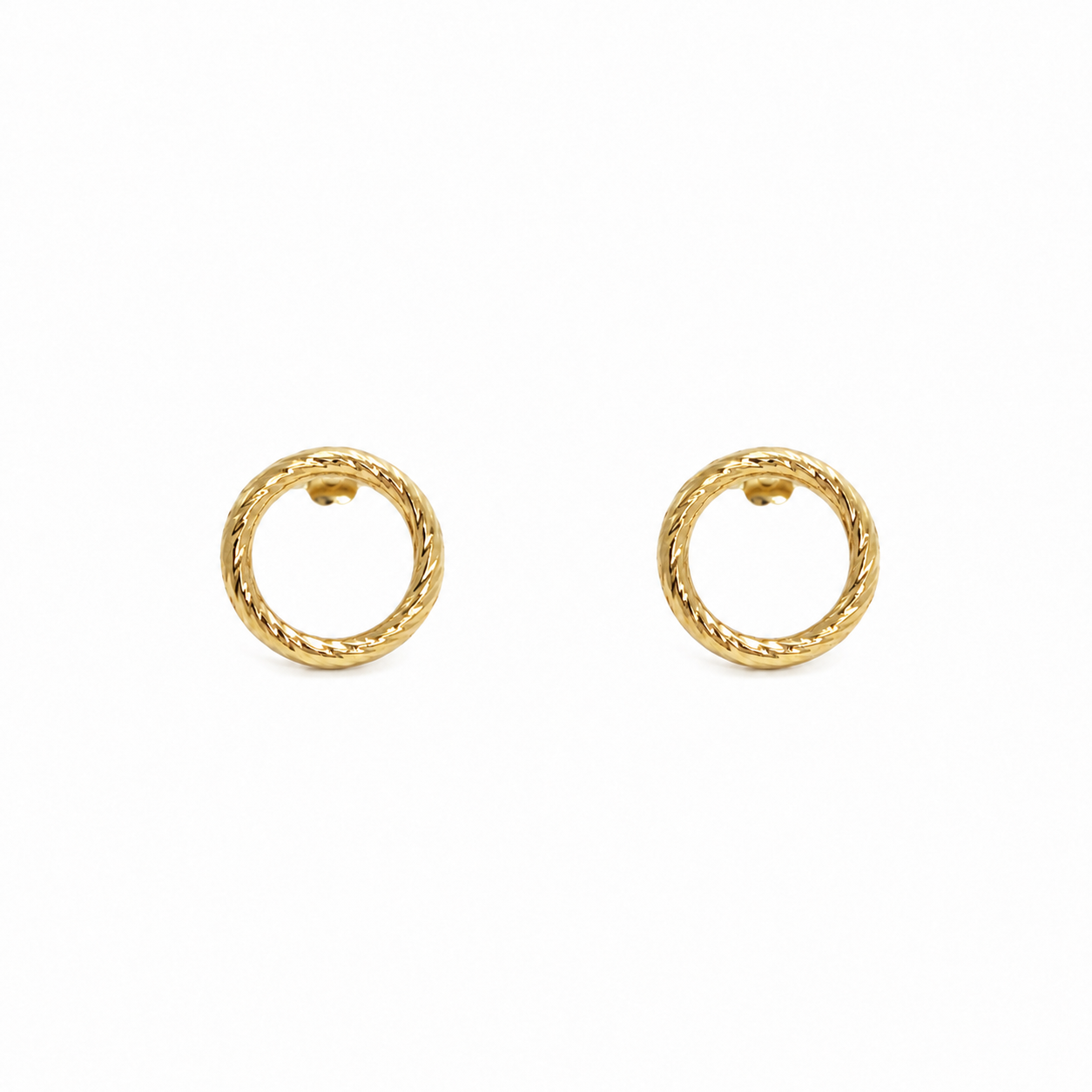 Sparkle Circle Stud Earring in 14k Gold Filled erin gray