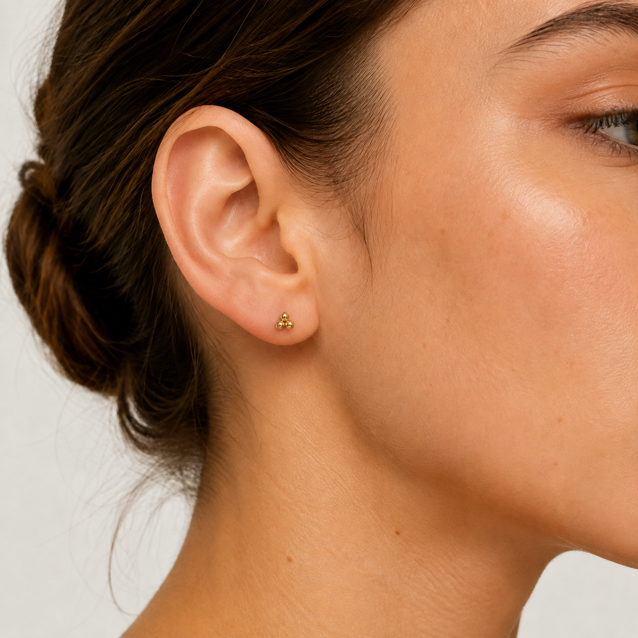 Triple Dot Stud Earring in 14k Gold-Filled erin gray