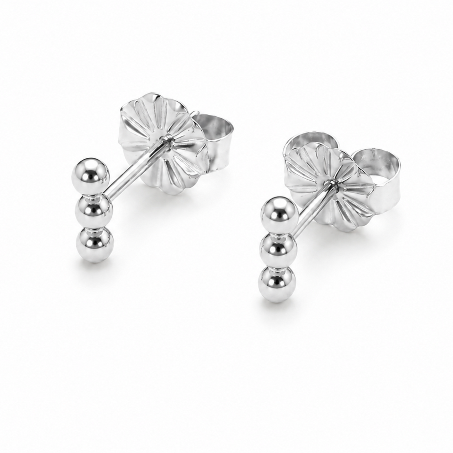 3 Dot Stud Earring in Sterling Silver erin gray