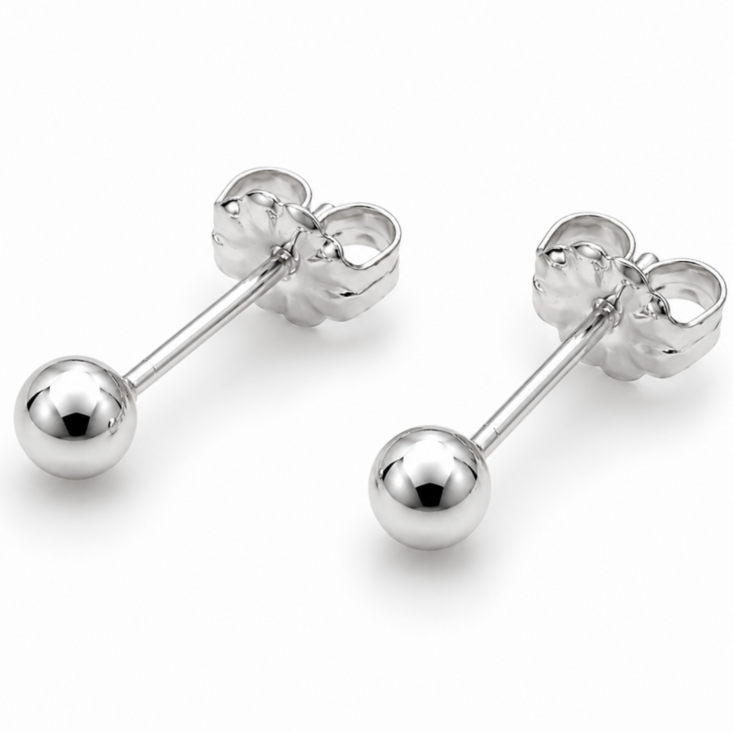 4mm Ball Stud Earring in 14k Sterling Silver erin gray