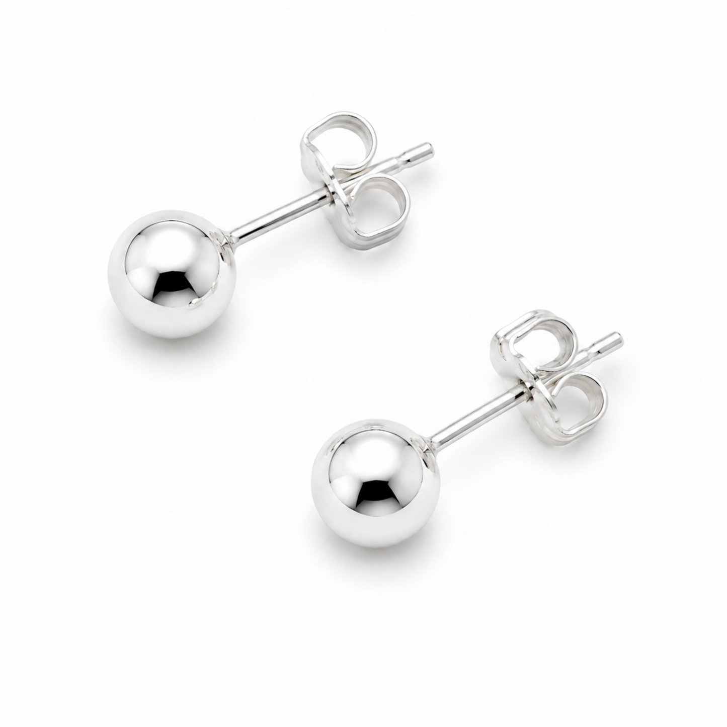 6mm Ball Stud Earring in Sterling Silver erin gray
