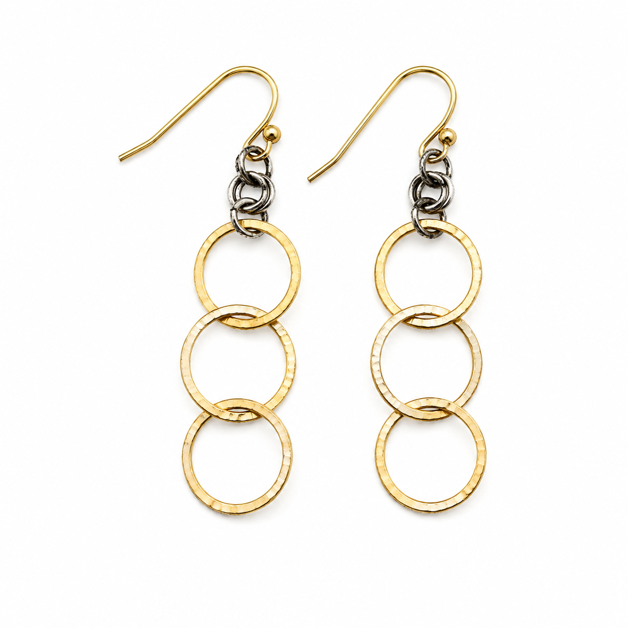 Gold Trinity Allure Earring in Mixed Metal erin gray
