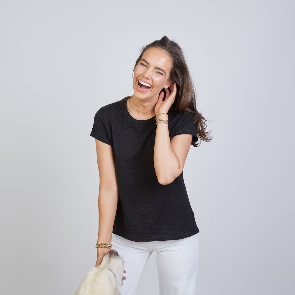 Country Club Tee in Black - Short Sleeve