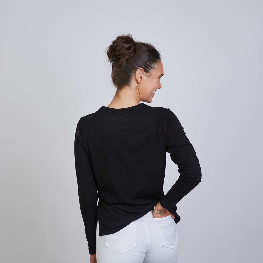 
                      
                        Country Club Tee in Black - Long Sleeve
                      
                    