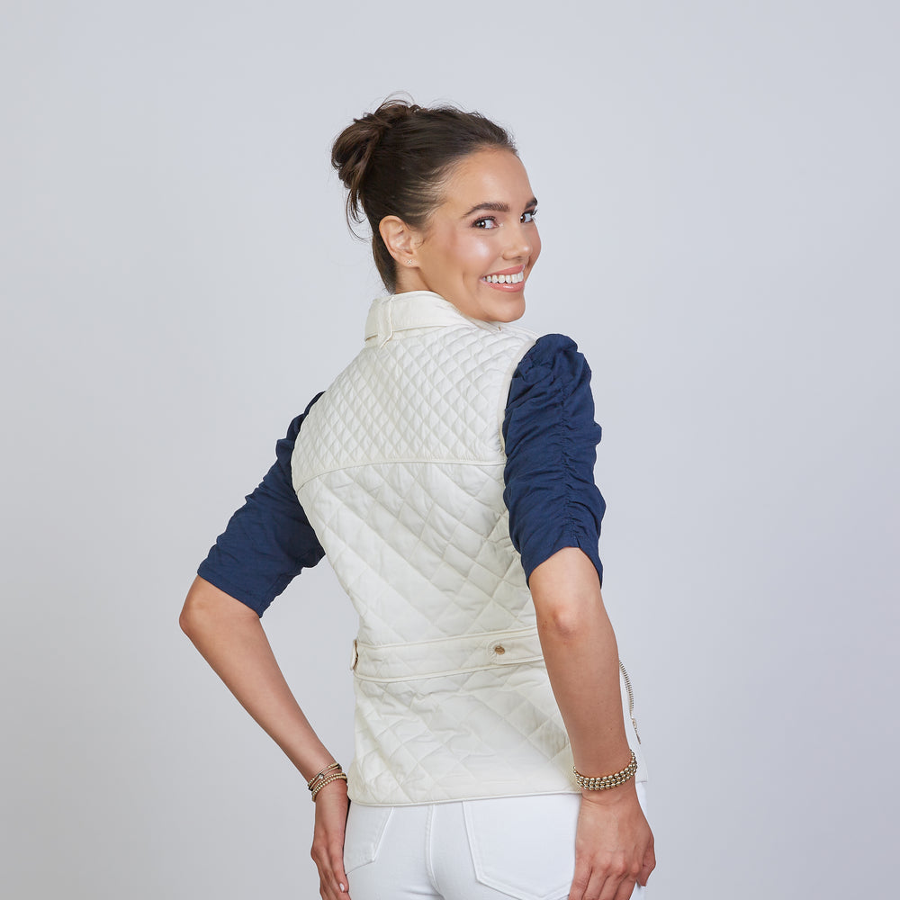 
                      
                        The Essential Perfect Fit Puffer Vest in Ivory
                      
                    