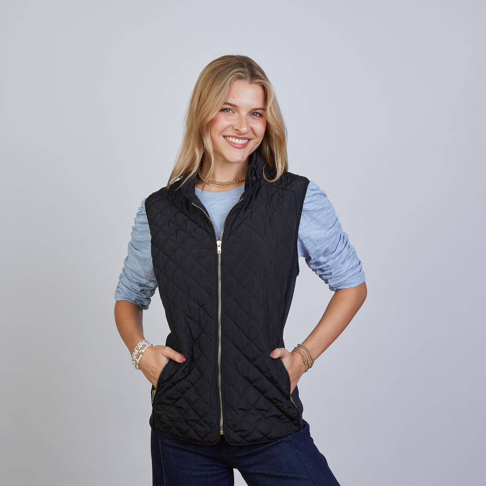 
                      
                        The Essential Perfect Fit Puffer Vest in Black
                      
                    