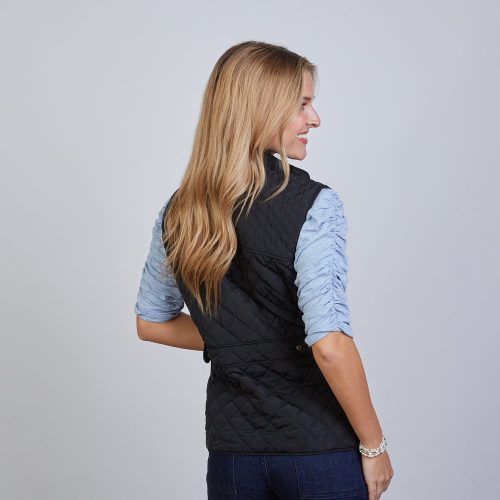 
                      
                        The Essential Perfect Fit Puffer Vest in Black
                      
                    