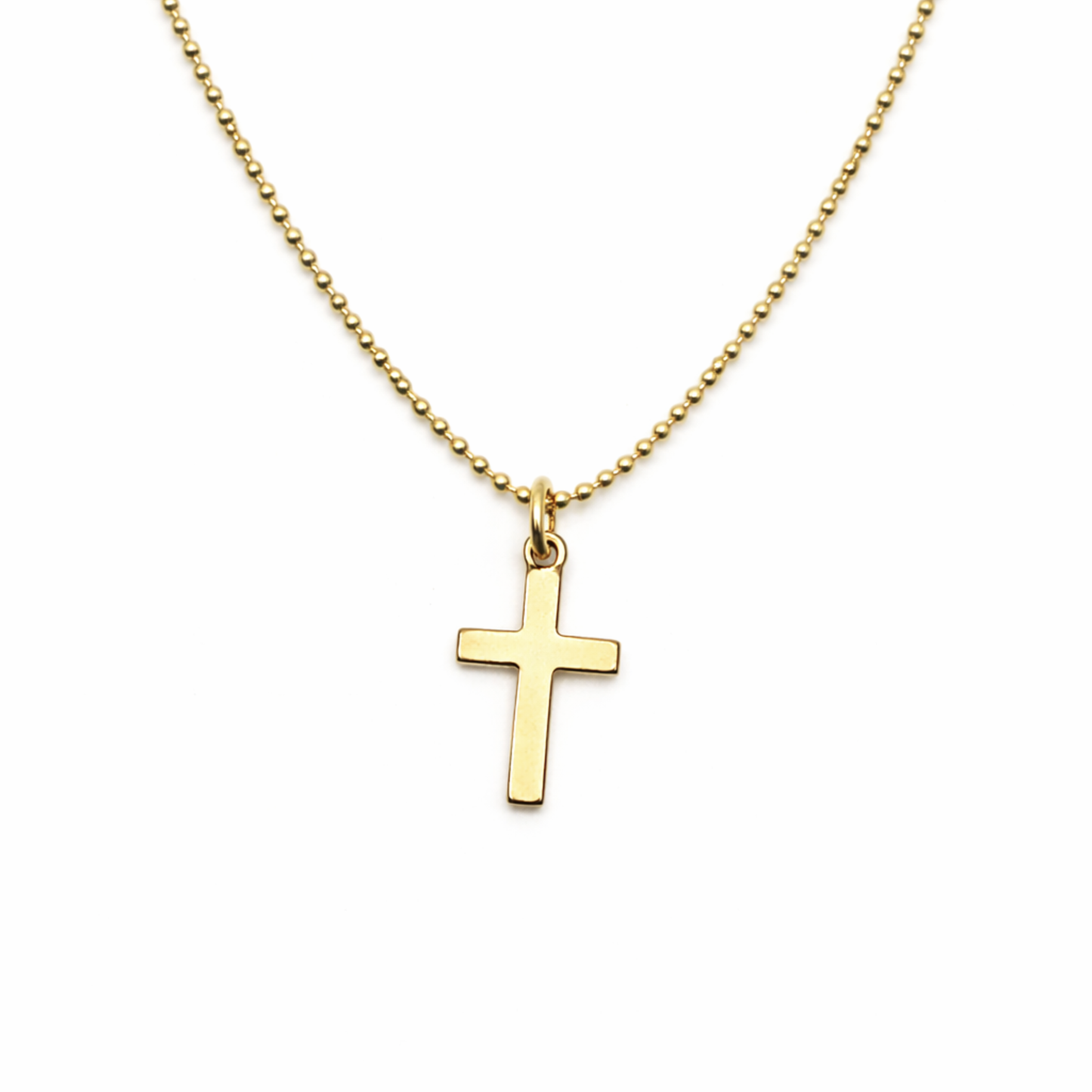 Gold cross necklace