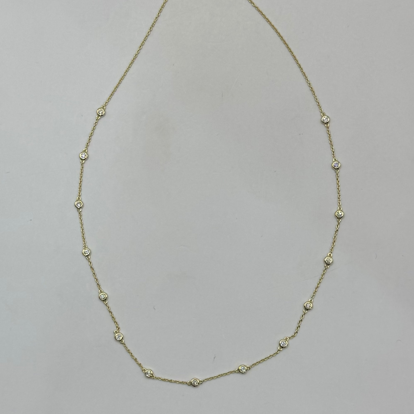 15 Station Diamond Necklace | Erin Gray