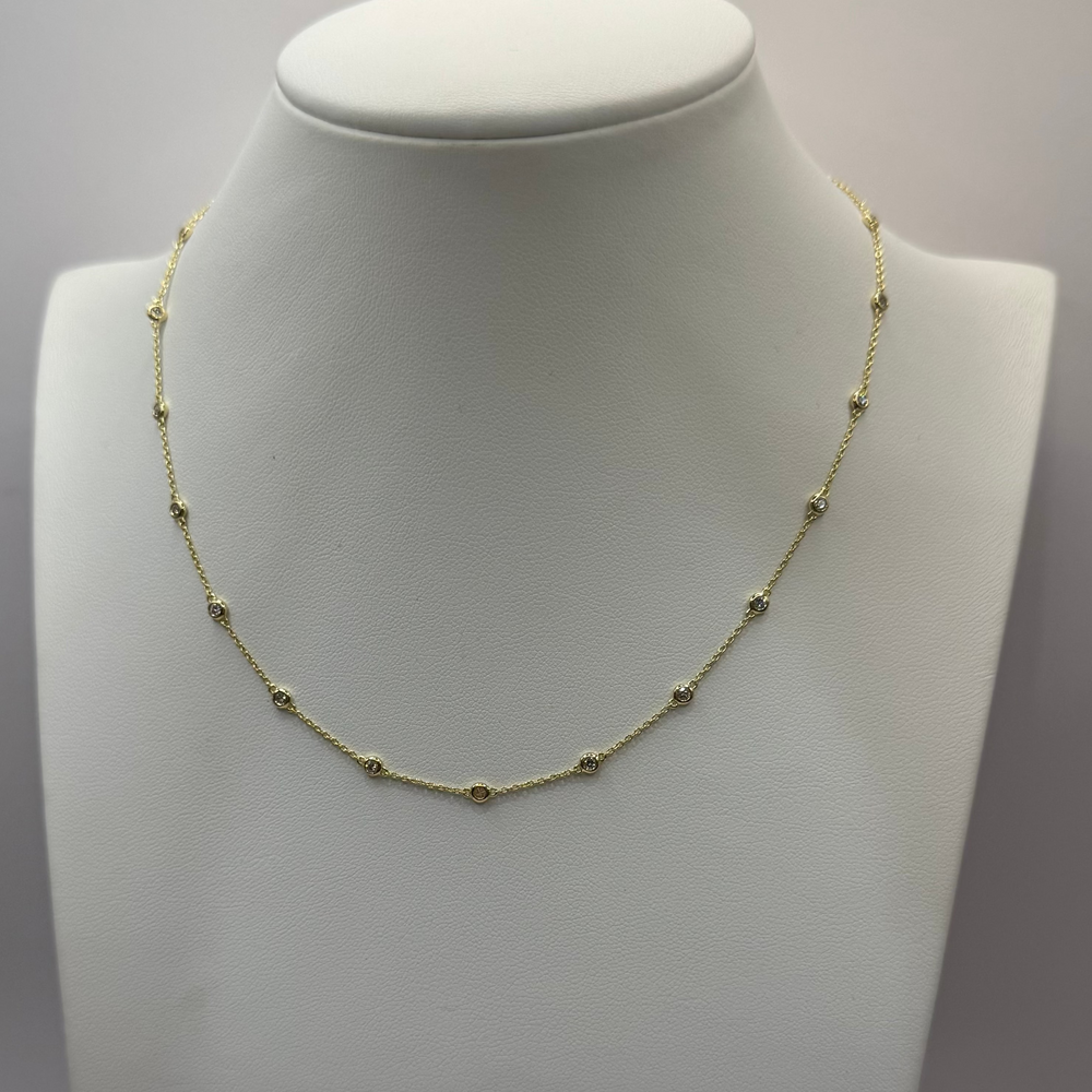 15 Station Diamond Necklace | Erin Gray