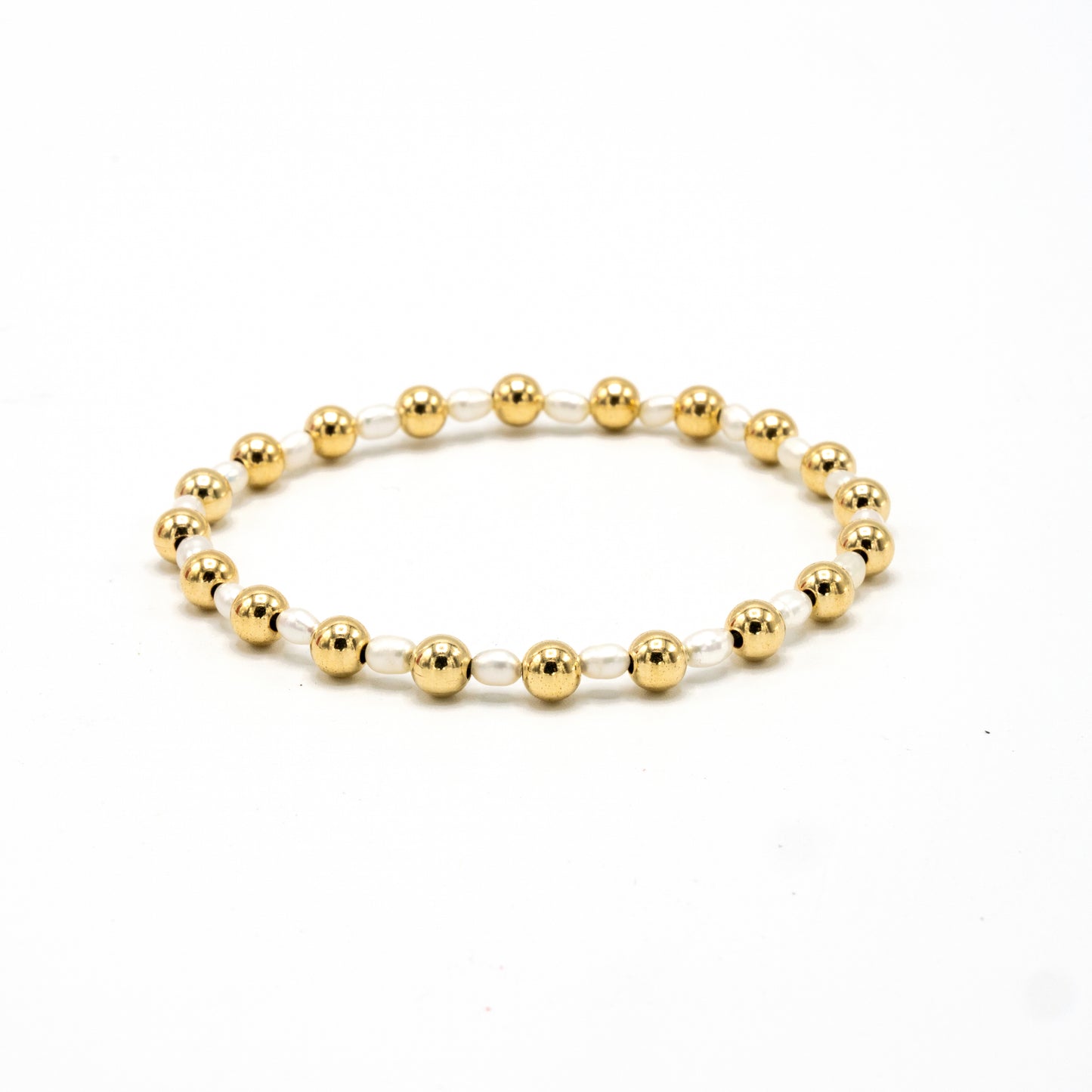 5mm Montauk 14k Gold and Pearl Waterproof Bracelet