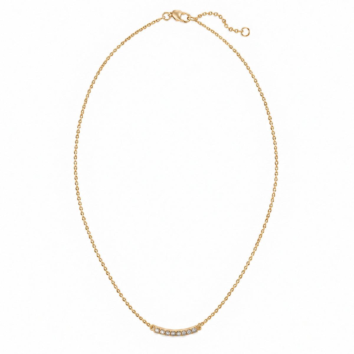 Diamond Bar on 14k Gold Necklace erin gray