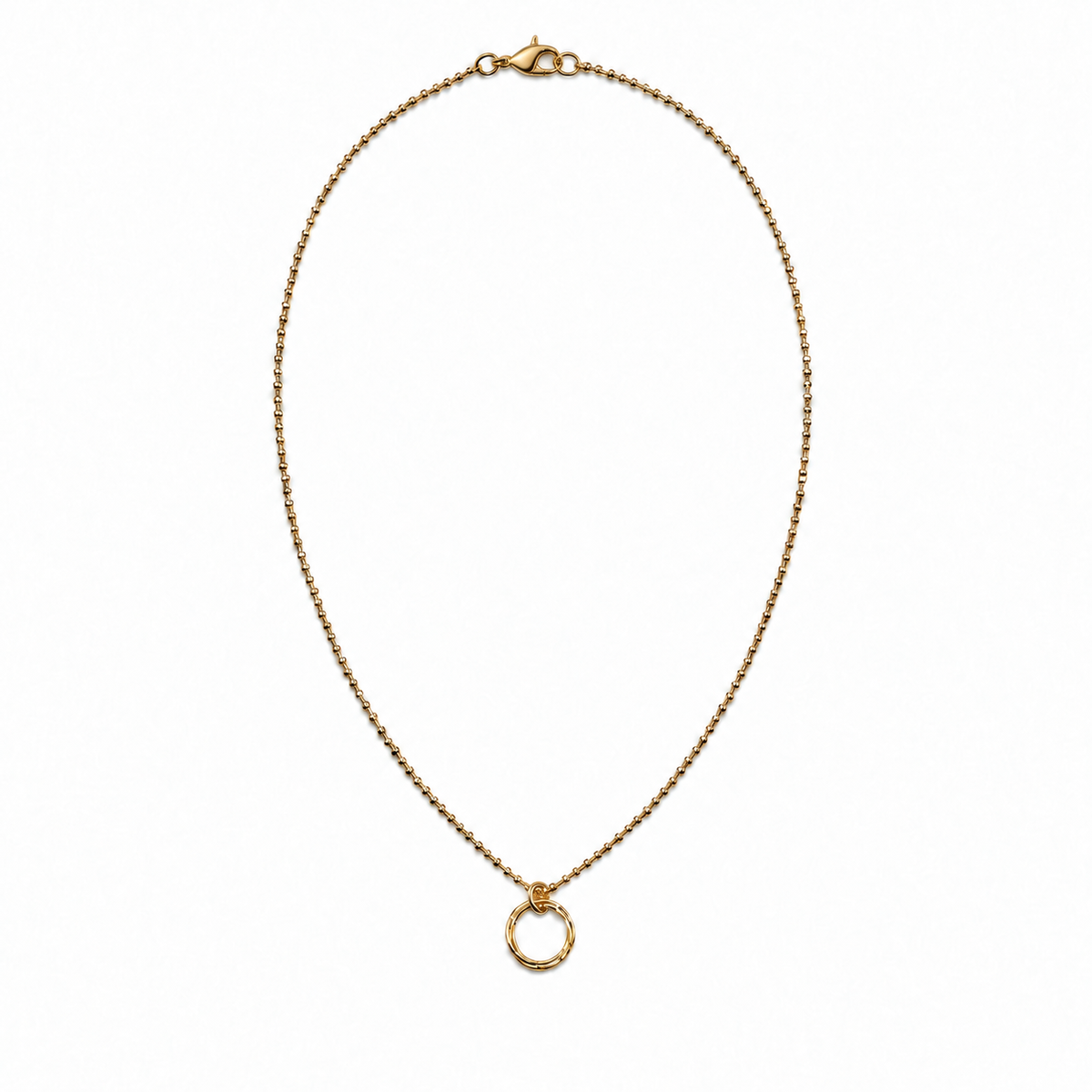 14k Gold-Filled 16" Baby Bliss Necklace with Circle of Friends Charm- Waterproof! erin gray
