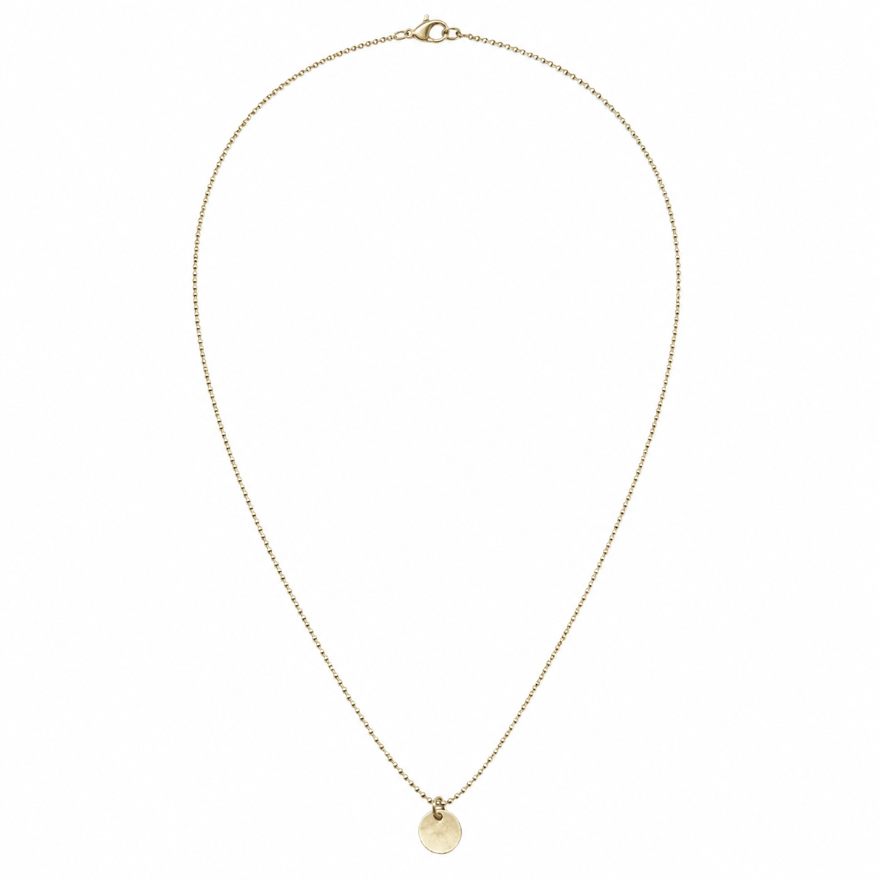 14k Gold filled 15" Baby Bliss Necklace with Dot Charm- Waterproof! erin gray