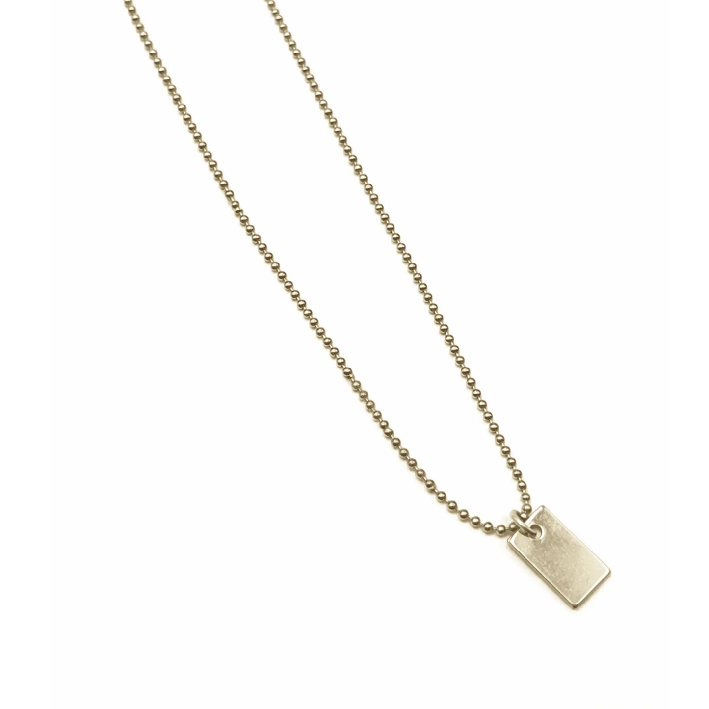 14k gold filled Baby Bliss Necklace with Spark Charm by Erin Gray, waterproof jewelry featuring a delicate chain and sparkling charm.