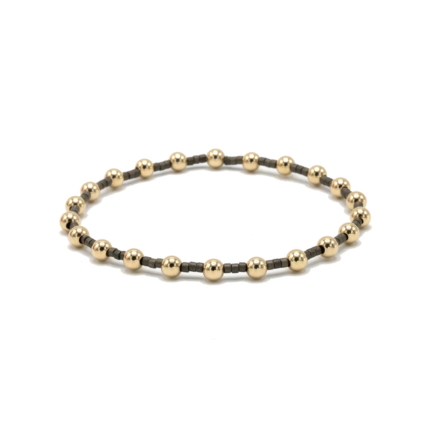 Coastal Graphite Newport bracelet – gold-filled and waterproof