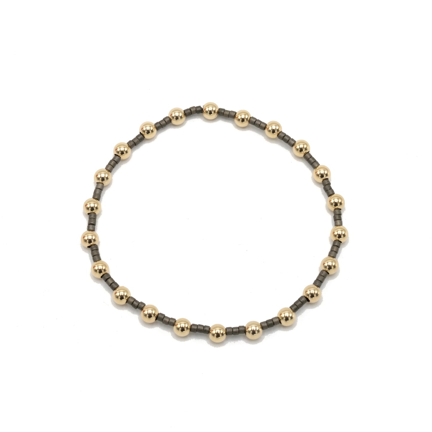 Coastal Graphite Newport bracelet – gold-filled and waterproof