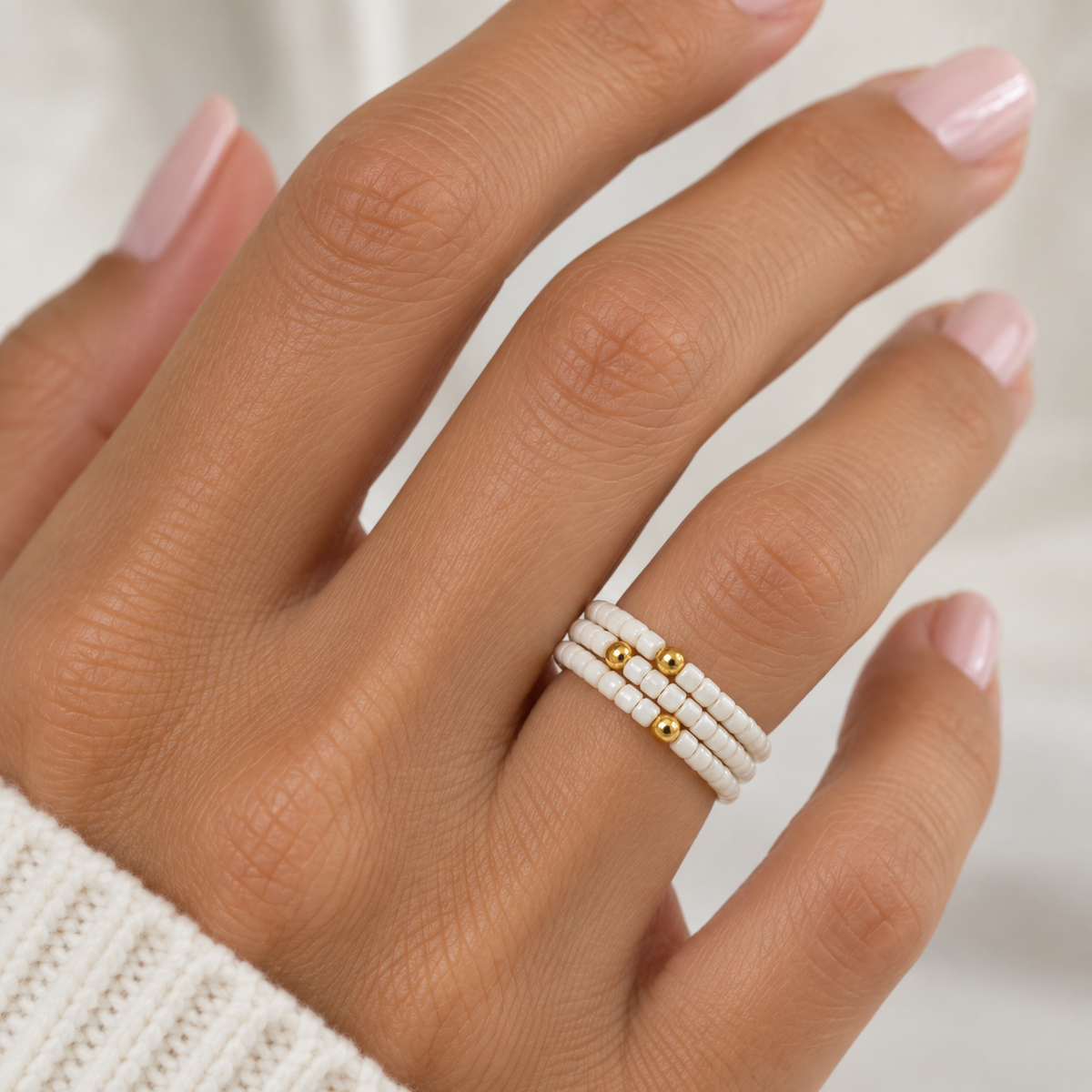 Sedona Ring Stack in Cotton erin gray