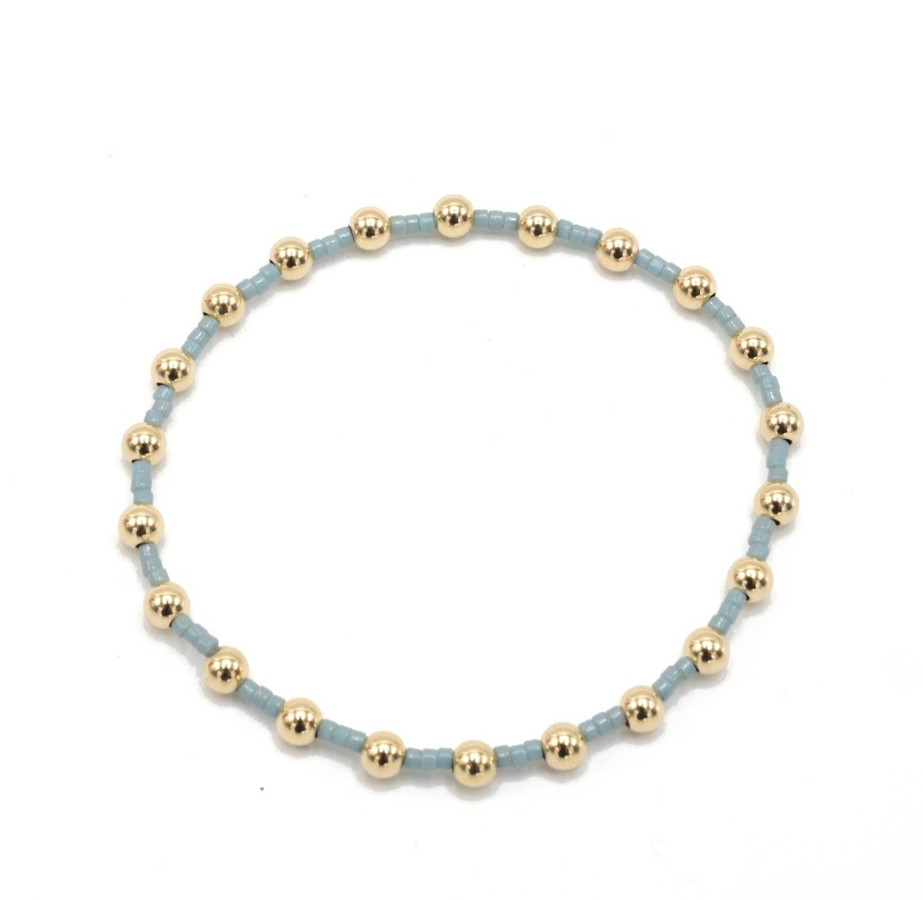 Coastal Pale Blue Newport gold-filled bracelet – Erin Gray
