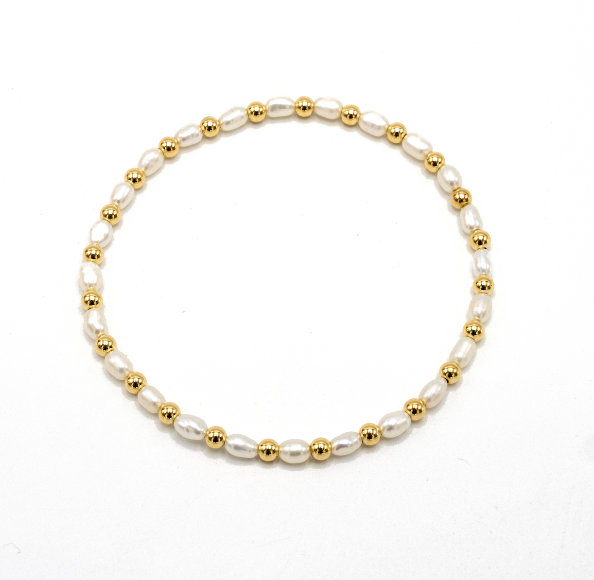 3mm Montauk 14k Gold and Pearl Waterproof Bracelet
