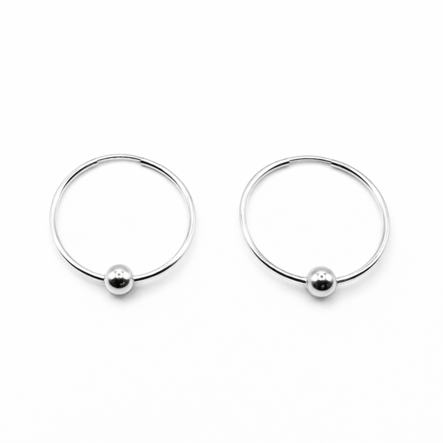 Sterling silver endless summer hoops - Erin Gray