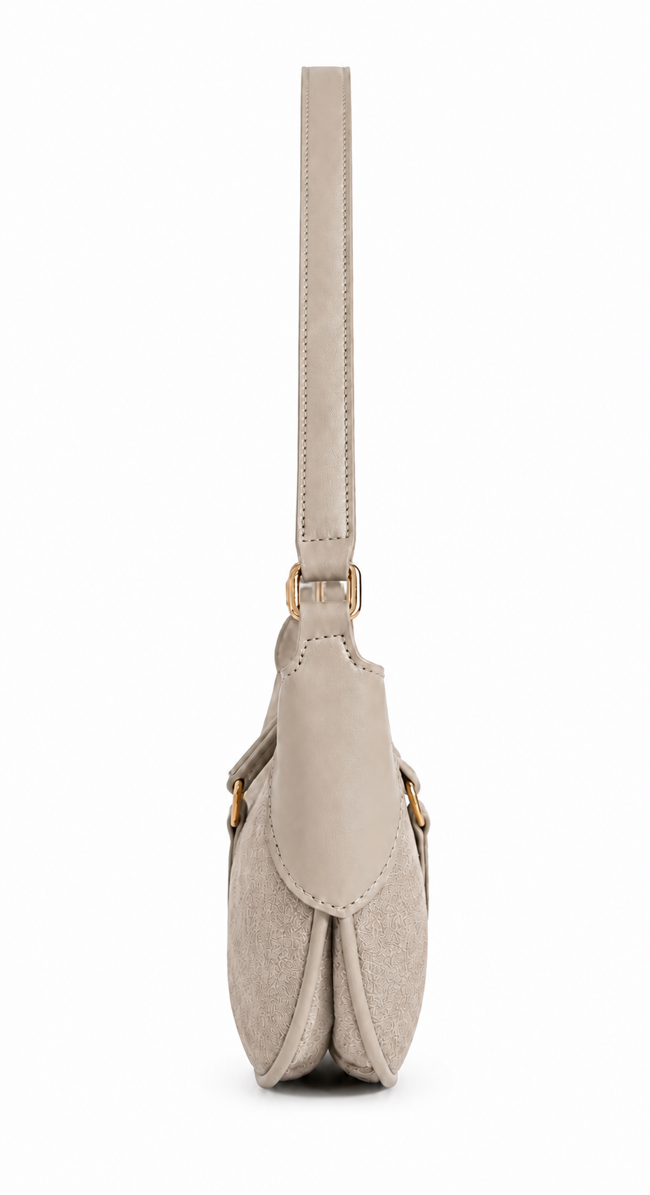 Chelsea Suede Shoulder Bag in Beige erin gray