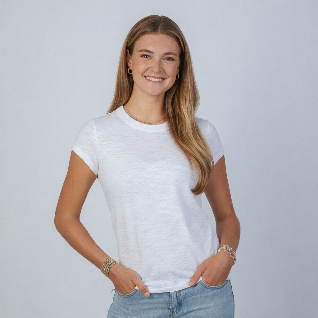 perfect white t-shirt by erin gray