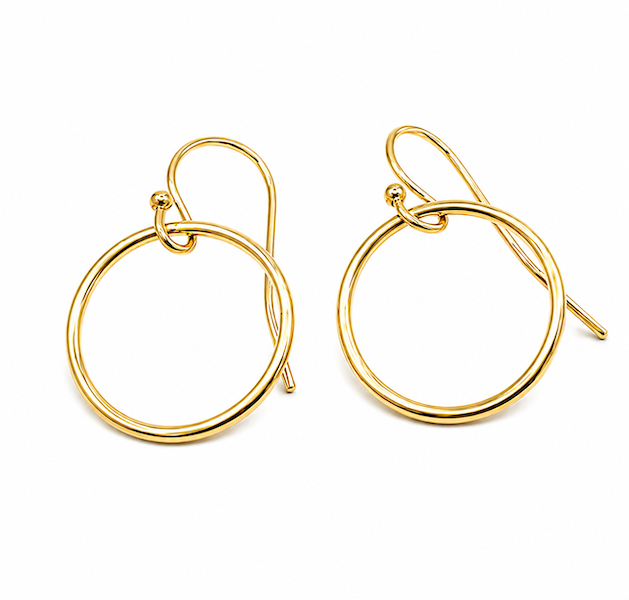 Circle of Love gold hoop earring erin gray