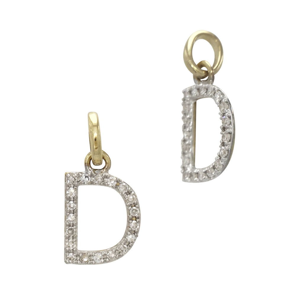 
                      
                        14k Gold and Diamond Initial Necklace D Charm - Erin Gray
                      
                    