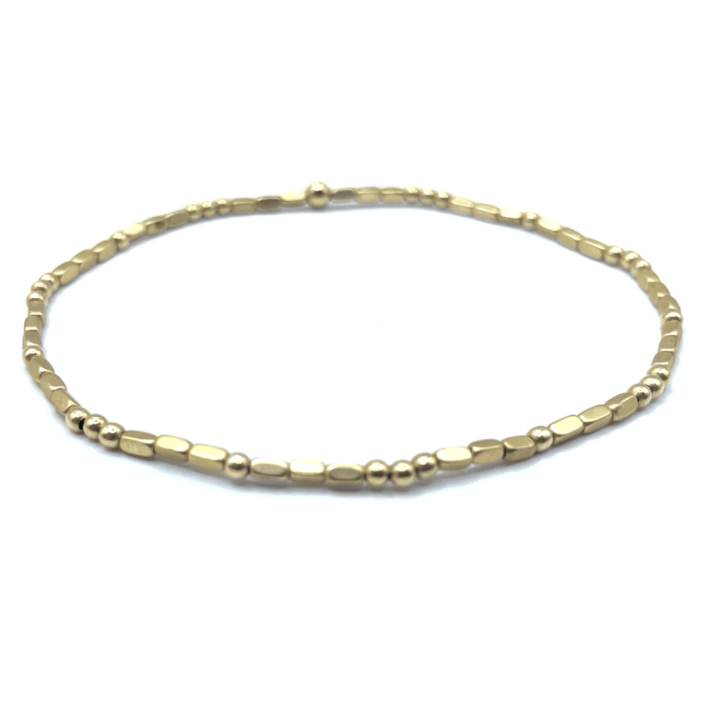 erin gray:2mm Harbor Gold +Gold Filled Waterproof Bracelet,7"
