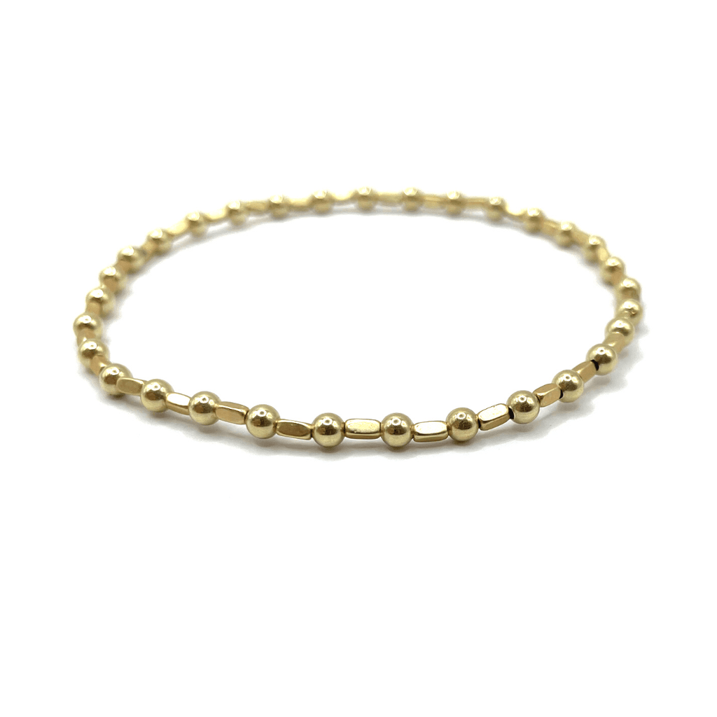 erin gray:3mm Color Crush Harbor Gold Filled Waterproof Bracelet 6.5"-7",Gold / 6.5"