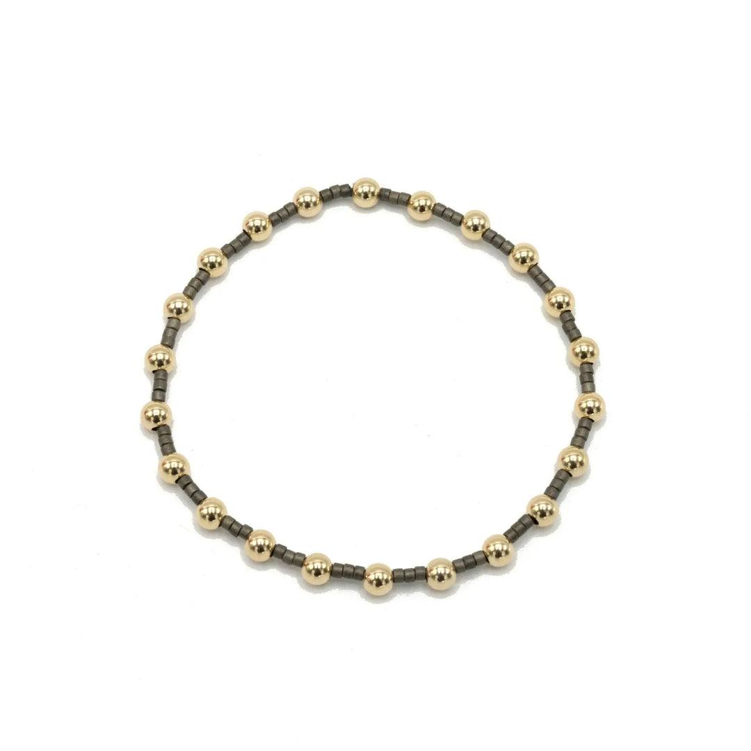 Erin Gray 3mm Color Crush Newport Crimson Red & Gold Waterproof Bracelet