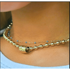 erin gray:5mm+2mm 14k Gold-Filled Waterproof Dimension Barrel Necklace