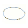 erin gray:Game Day Gold-Filled & Natural Rice Pearls Waterproof Bracelets,Light Blue