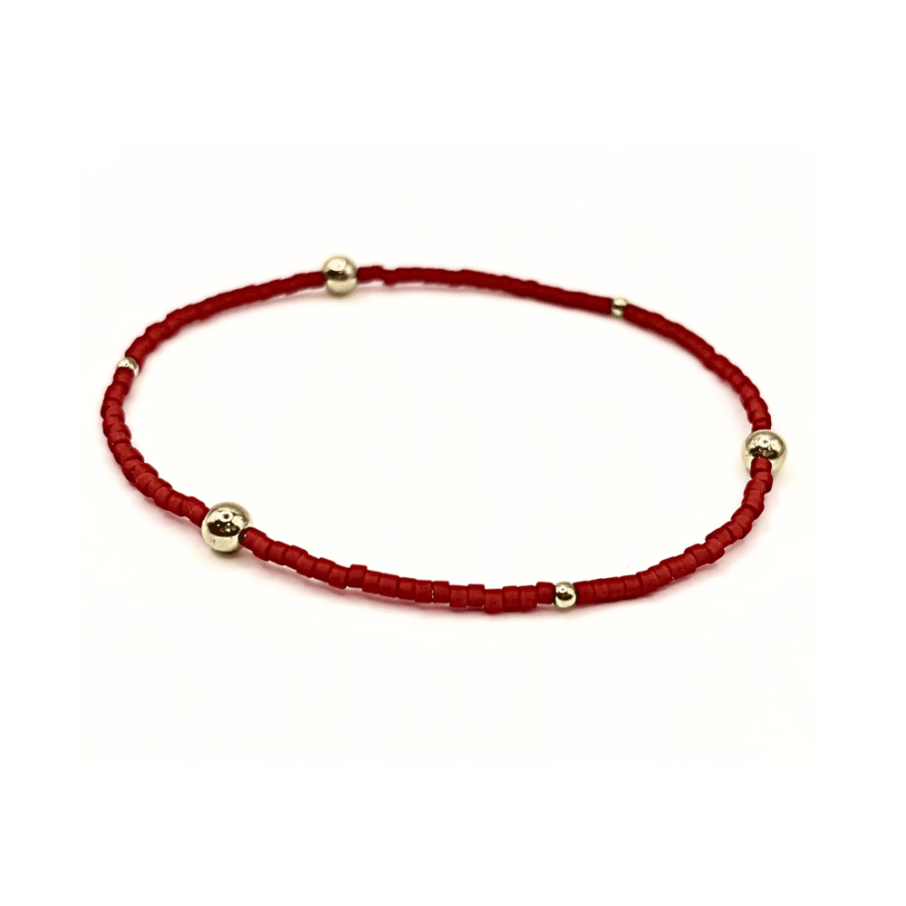 Game Day bracelet – red – Erin Gray