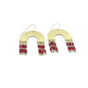 erin gray:Moonglow Dangler - Gold Filled and Dark Red