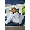 erin gray:Riviera Plush Toweling Pants in White,XS