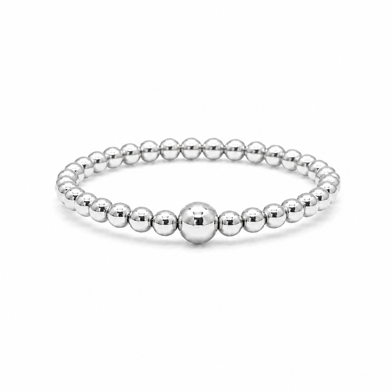 Sterling Silver 2mm Waterproof Stretch Ring erin gray