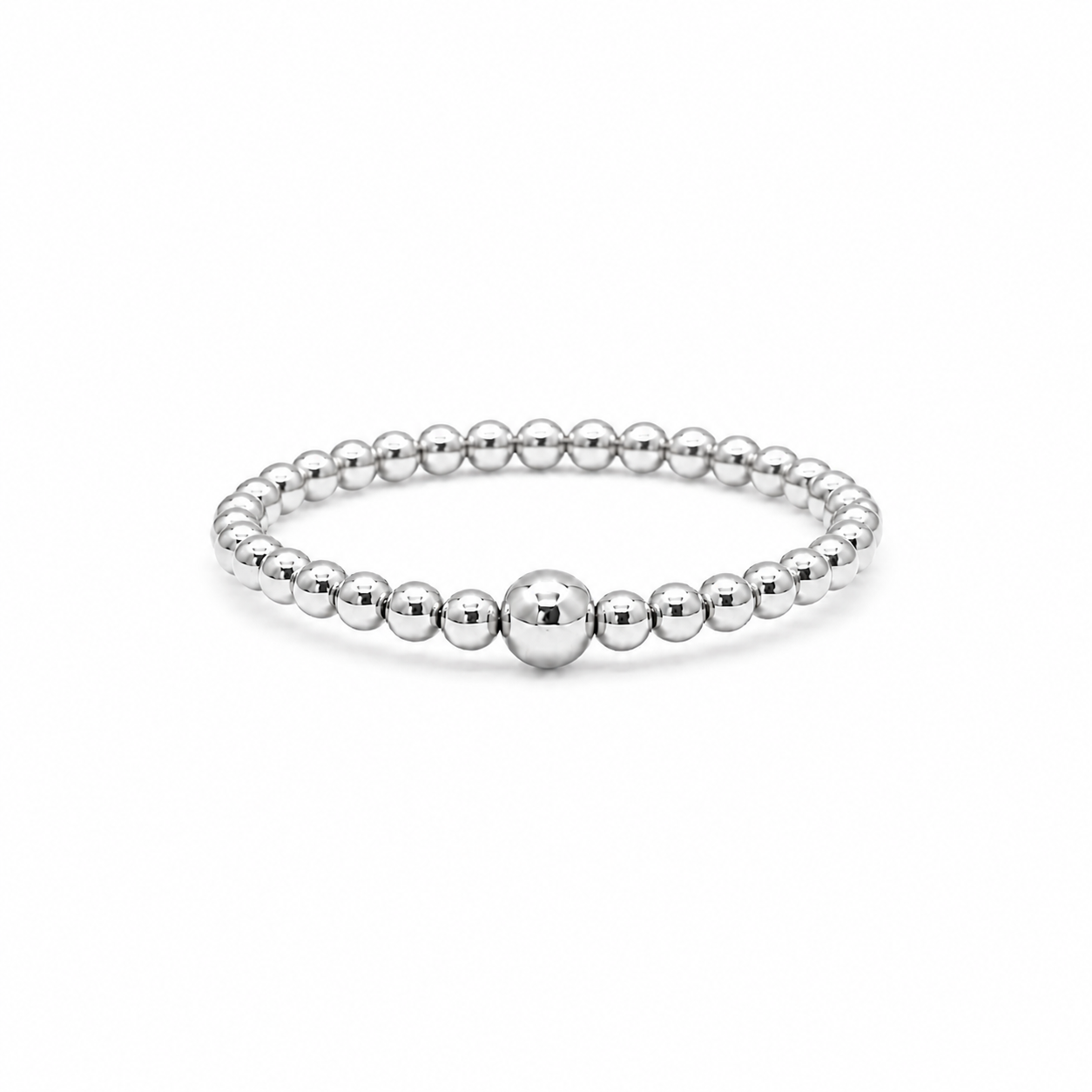 Sterling Silver 2mm Waterproof Stretch Ring erin gray