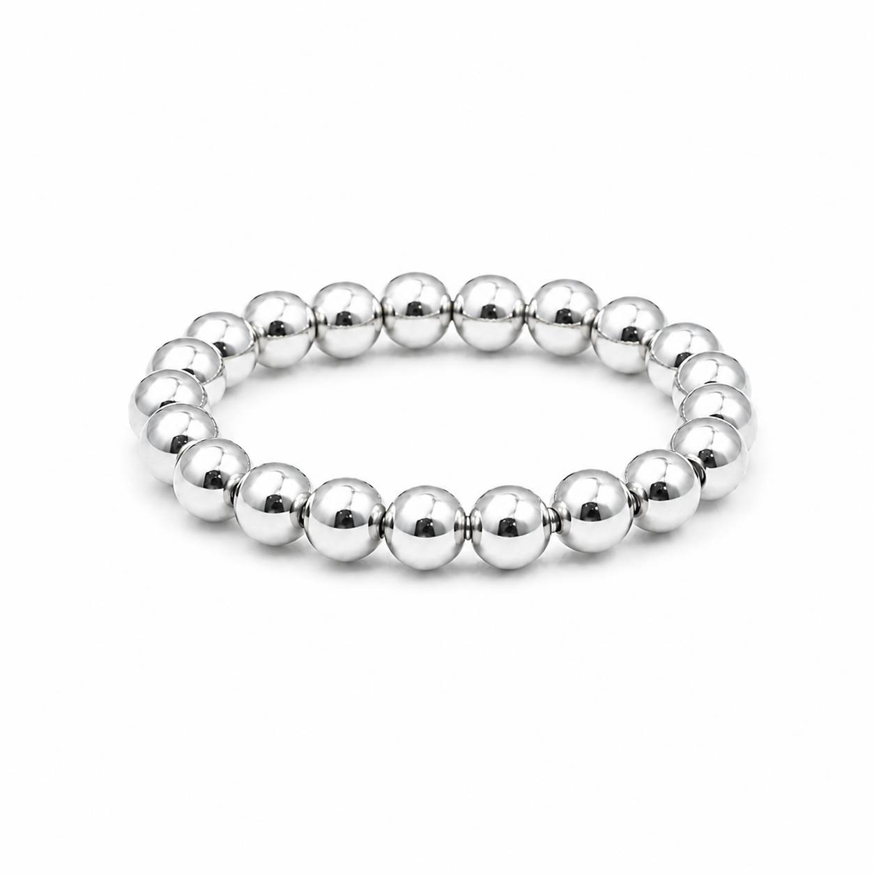 Sterling Silver 4mm Waterproof Stretch Ring erin gray