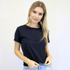 erin gray:The Classic Tee in Navy - Short Sleeve,XS