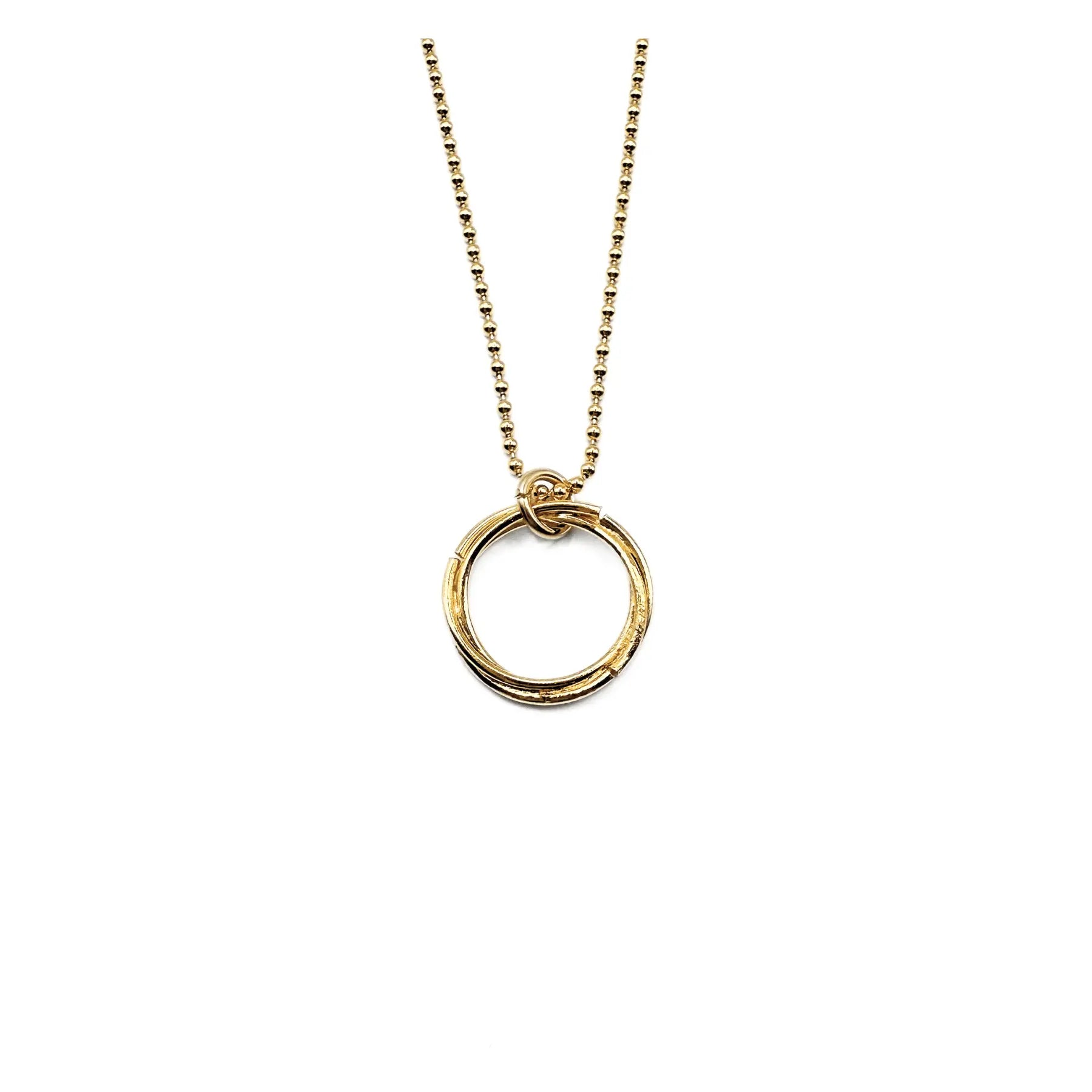 14k Gold-Filled 16" Baby Bliss Necklace with Circle of Friends Charm- Waterproof!