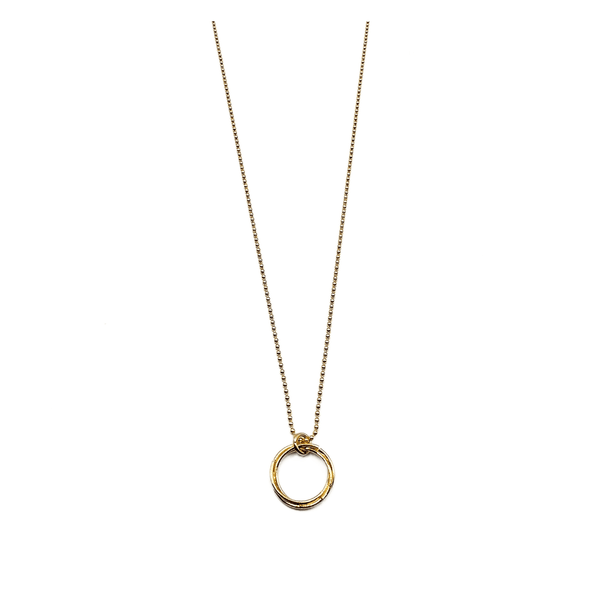 erin gray:14k Gold-Filled 16" Baby Bliss Necklace with Circle of Friends Charm- Waterproof!