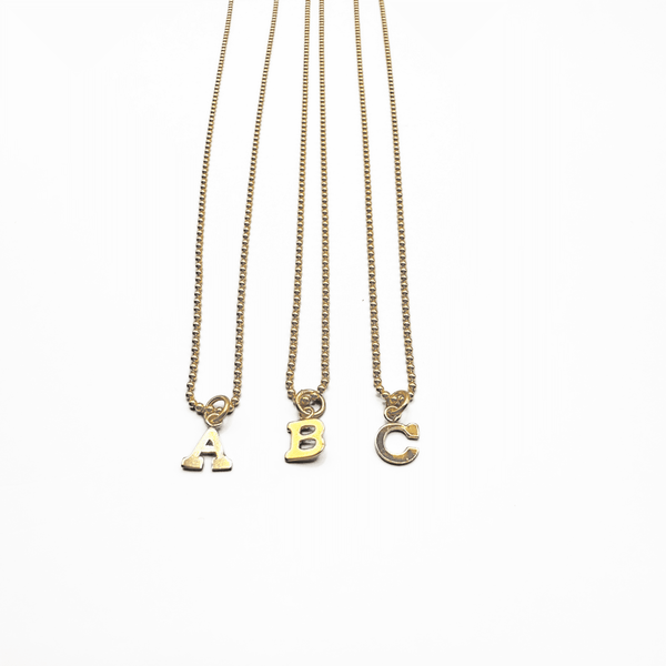 erin gray:14k Gold-Filled Baby Bliss Necklace with Gold-Filled Initial