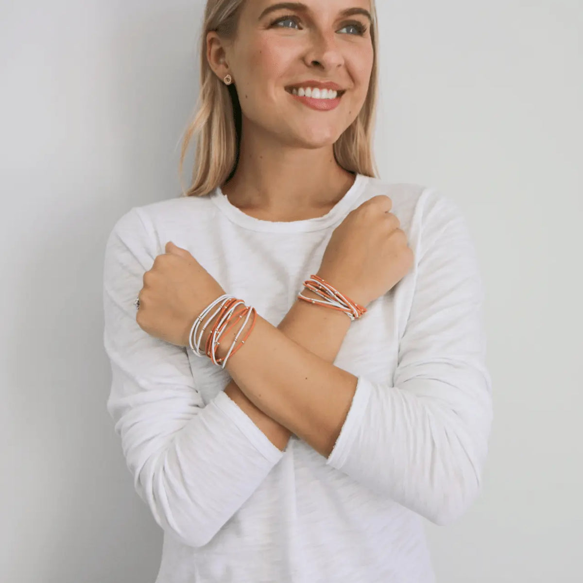 Classic Oval Mixed Metal Gold and Silver Bracelet By Erin Gray main image 0