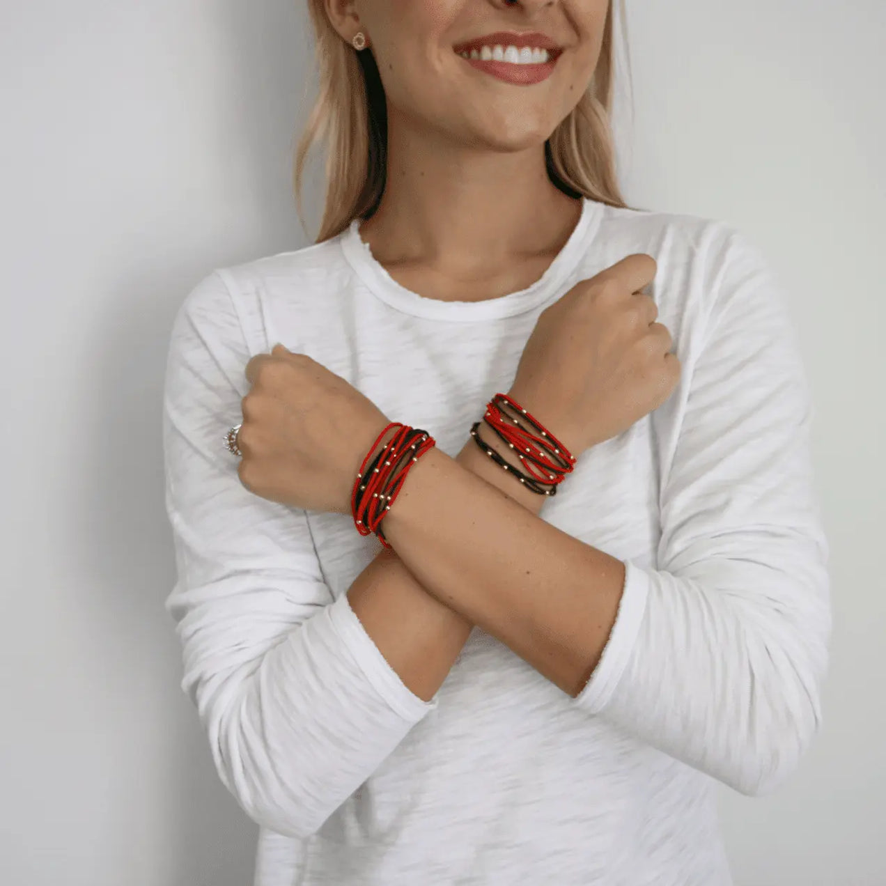 Karma 3MM Beaded Sterling Silver Bracelet by Erin Gray main image 0