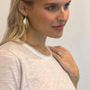 erin gray:Cabo Double Leaf Earring in Gold Foil