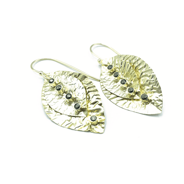 erin gray:Cabo Double Leaf with Pyrite